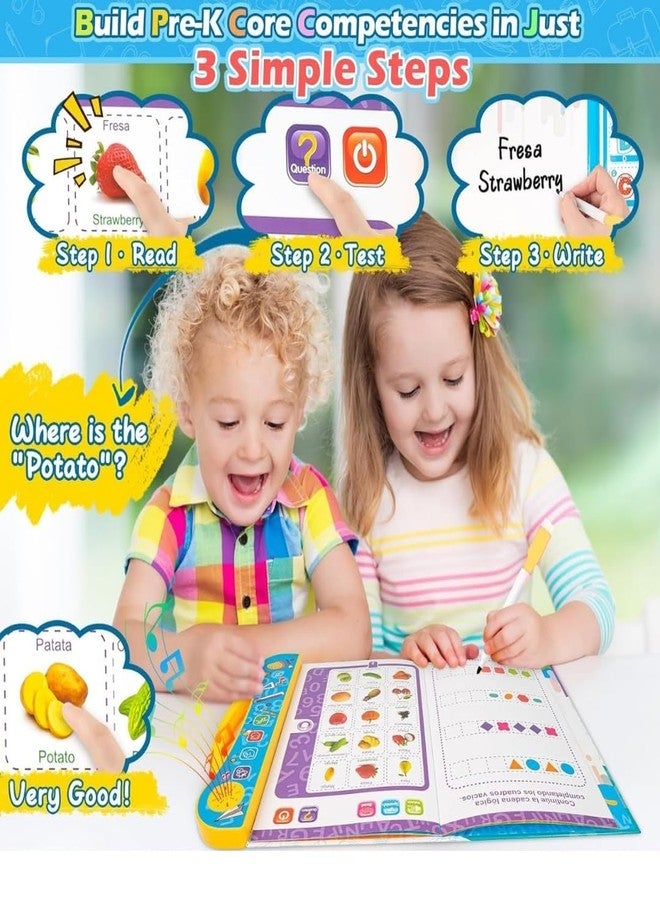 LAALIYA Kids Interactive Sound Book | Touch & Play Musical Learning Book with ABC, Words, Rhymes, Animal Sounds & Activities | Educational Talking Book for Toddlers Ages 1-5 | Preschool Learning Toy - Image 4
